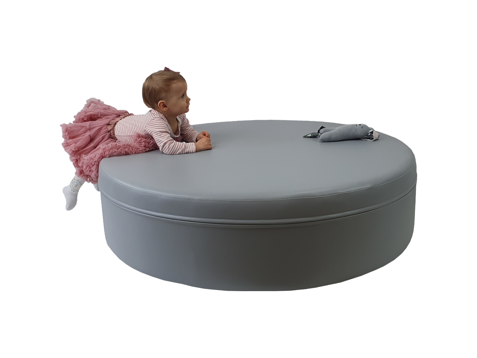 Puff - Tisch Durchm. 90 cm, H 30 cm