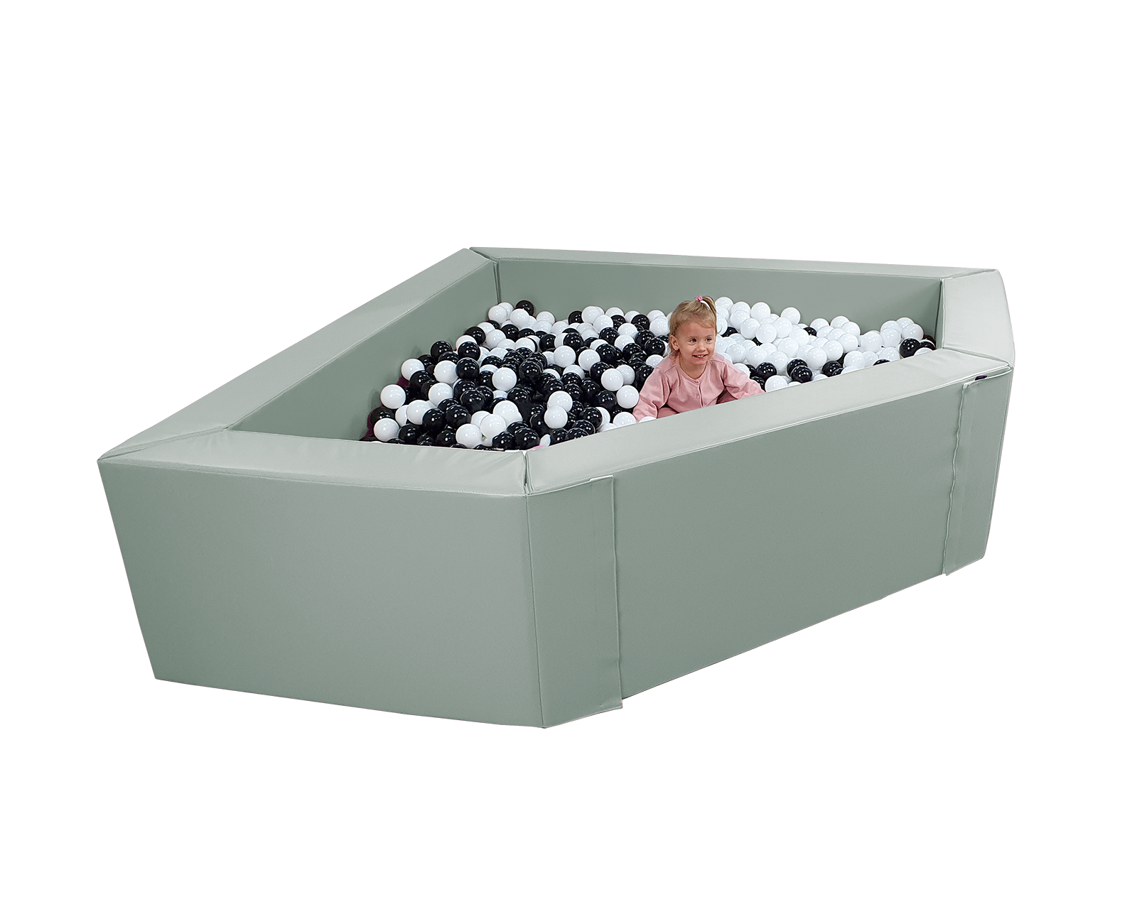 Eckpool 2 x 2 m, Höhe 60 cm / mit Bällen