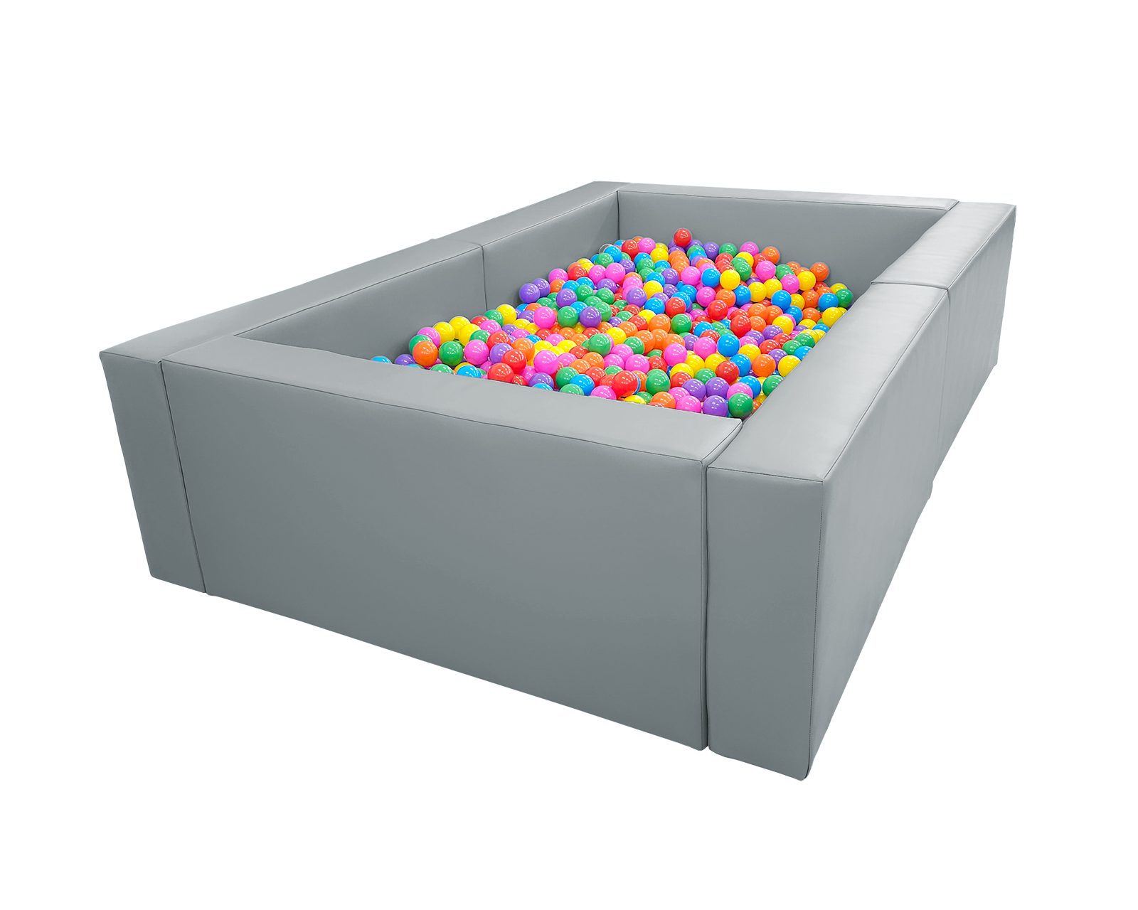 Bällebad auf Gestell 2 x 3 m, Höhe 60 cm - Ökoleder