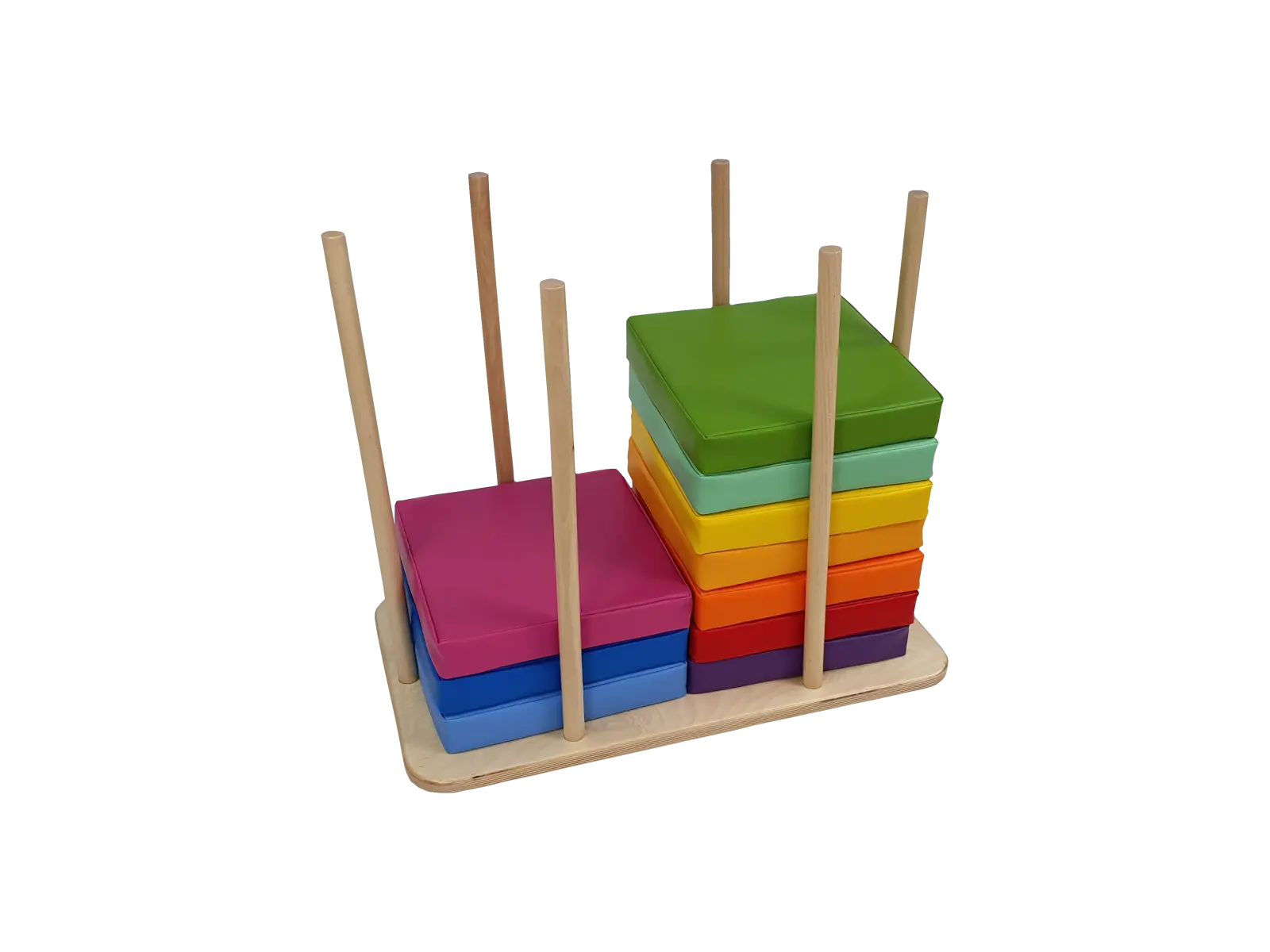 Schaumstoff Baustein - Sitzkissen Set Quadrat 30x30x5 cm - 5 Stk.