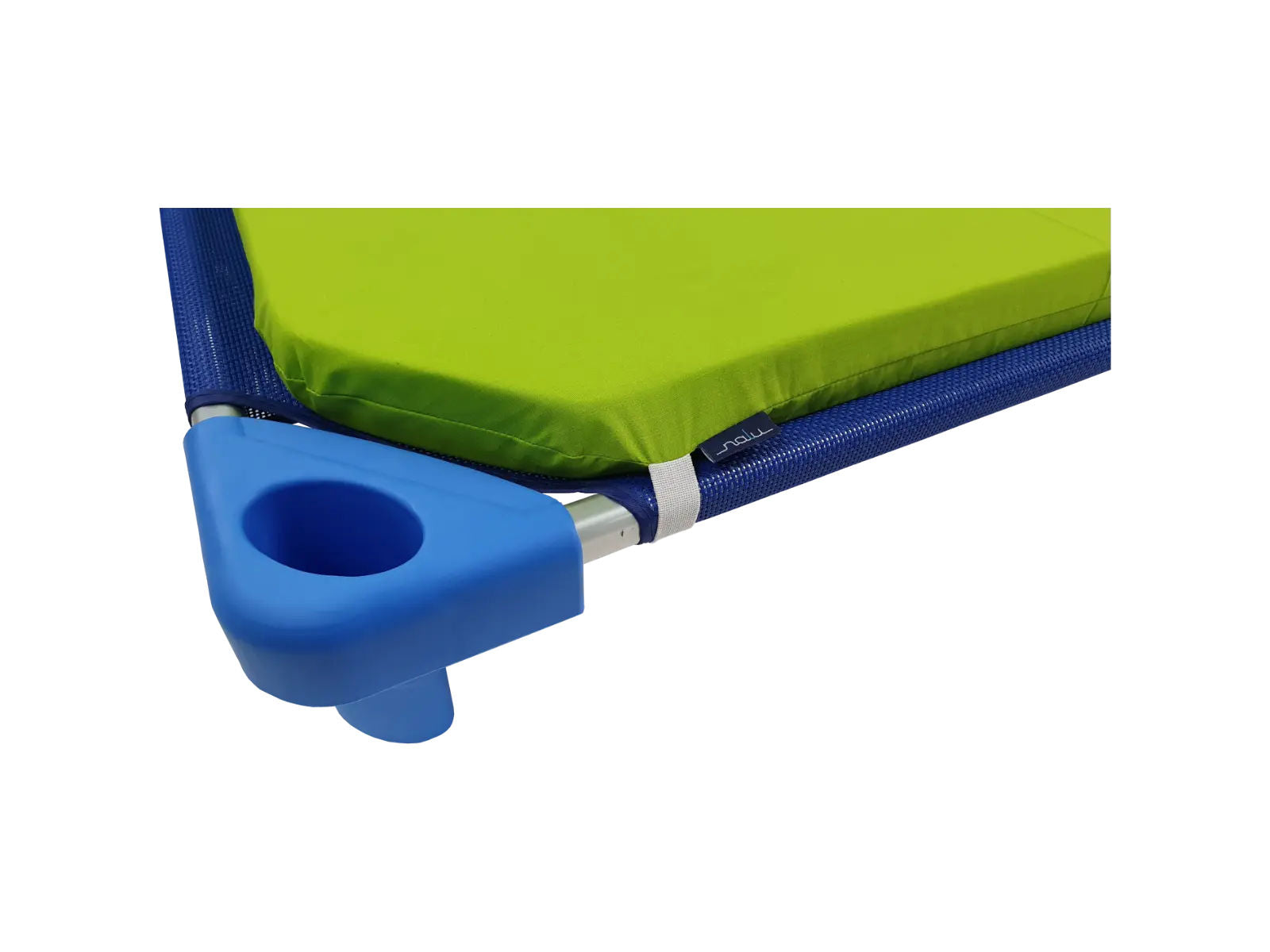 Gelbe Plastikbettmatratze